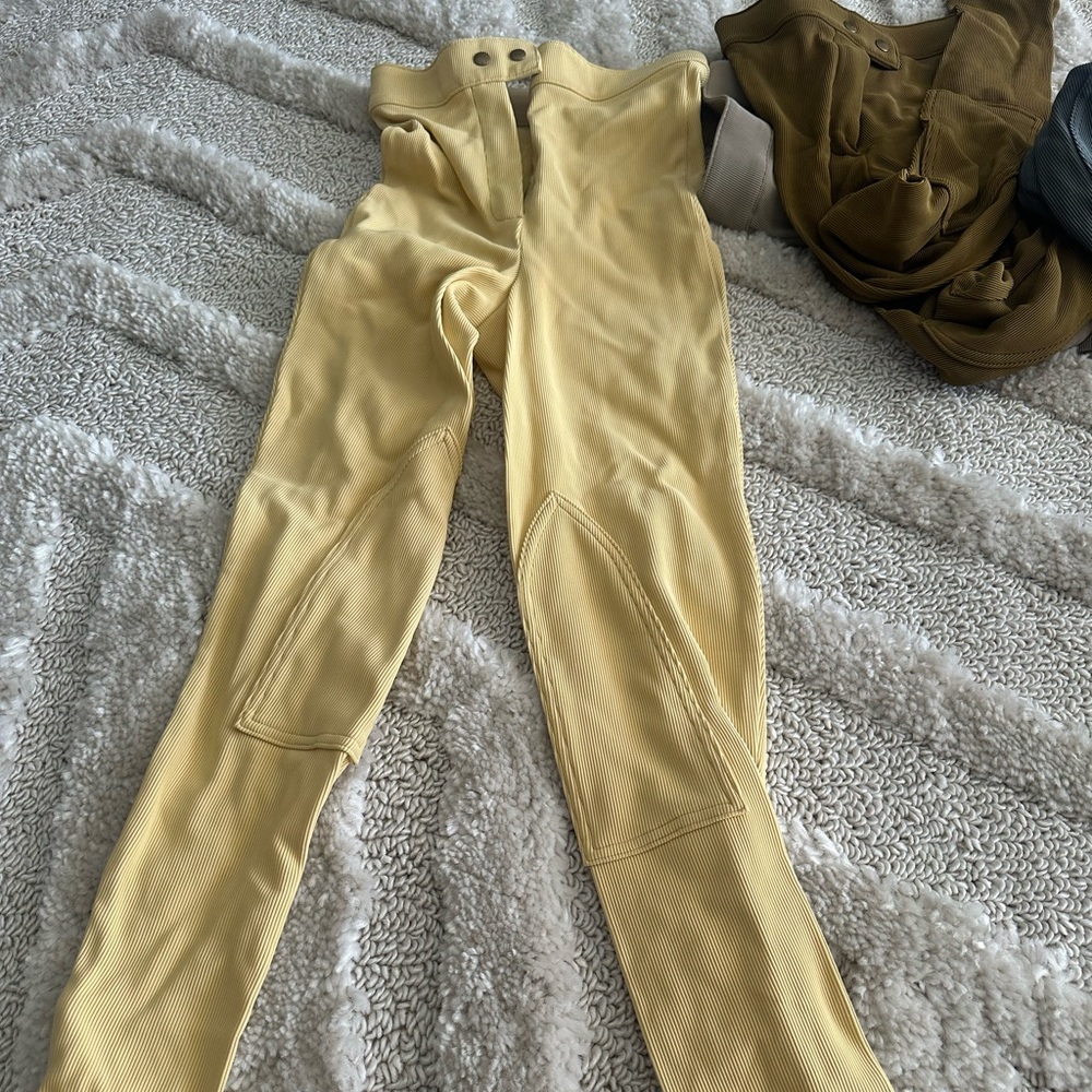American Apparel Yellow Riding Pants L